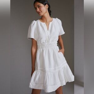 Anthropologie Somerset Linen Mini Dress 
Size S
